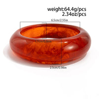 Thumbnail for Trendy Curved Resin Bangle Bracelet - ArtGalleryZen