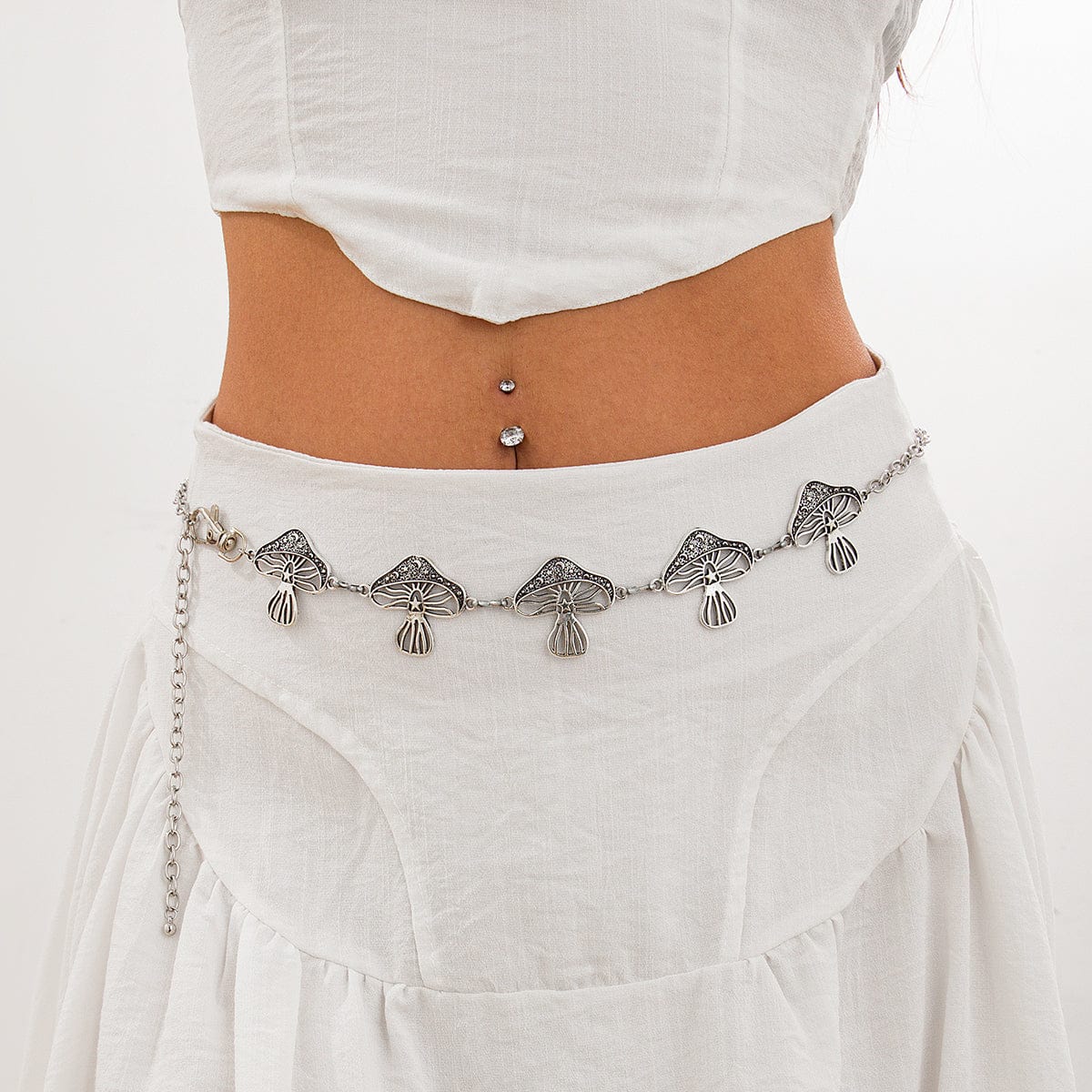 Trendy Dainty Mushroom Waist Chain