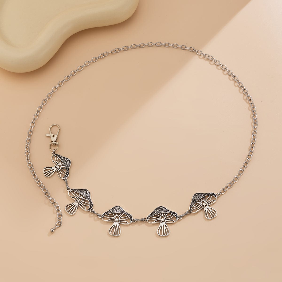 Trendy Dainty Mushroom Waist Chain