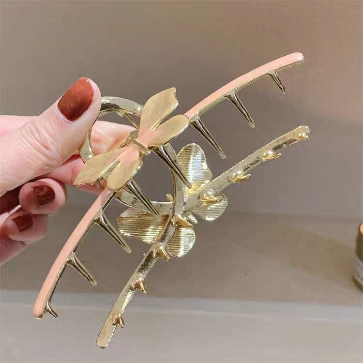 Trendy Enamel Colorful Butterfly Claw Clip Hair Clip - ArtGalleryZen
