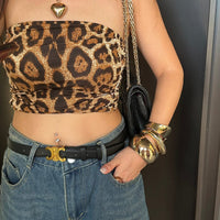 Thumbnail for Trendy Geometric Glossy Open Bangle Bracelet - ArtGalleryZen