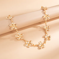 Thumbnail for Trendy Gold Plated Flower Waist Chain - ArtGalleryZen