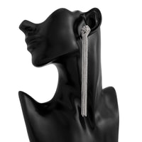 Thumbnail for Trendy Gold Silver Plated Chain Tassel Stud Earrings - ArtGalleryZen