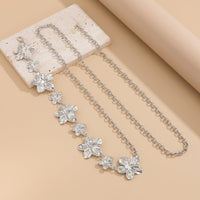 Thumbnail for Trendy Gold Silver Plated Flower Waist Chain - ArtGalleryZen