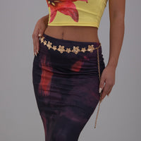 Thumbnail for Trendy Gold Silver Plated Flower Waist Chain