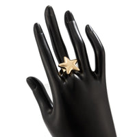 Thumbnail for Trendy Gold Silver Plated Glossy Star Ring