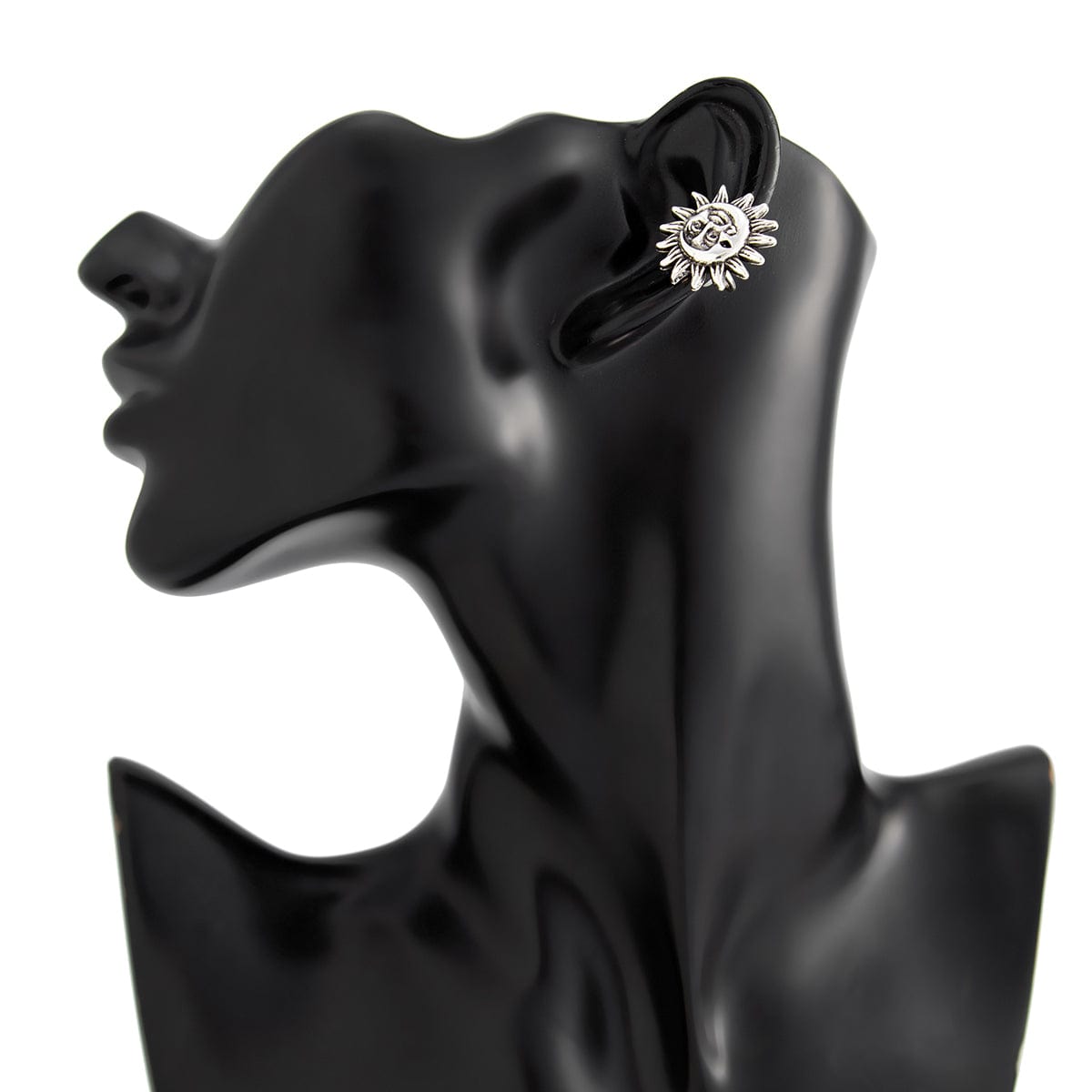 Trendy Gold Silver Plated Sun Ear Cuff Earring - ArtGalleryZen