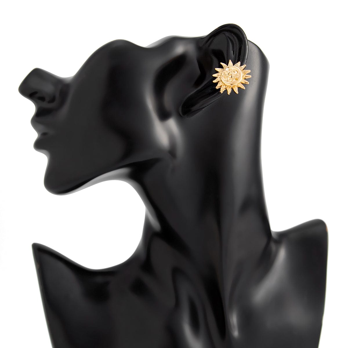 Trendy Gold Silver Plated Sun Ear Cuff Earring - ArtGalleryZen