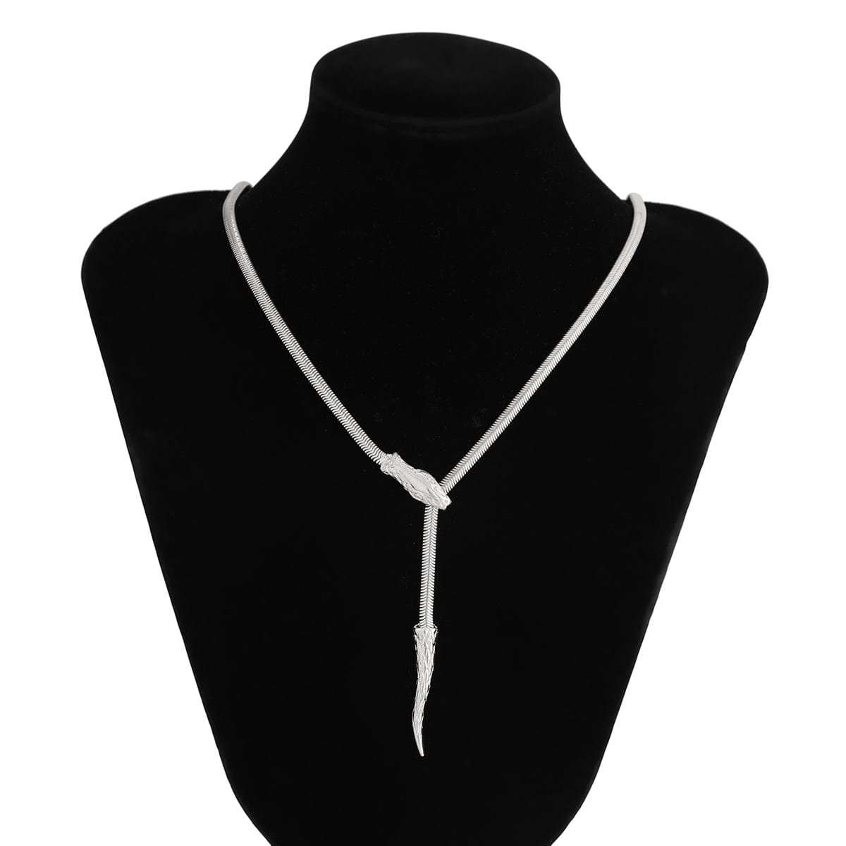 Trendy Gold Silver Tone Snake Adjustable Necklace - ArtGalleryZen