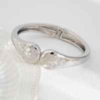 Thumbnail for Trendy Gold Silver Tone Water Ripple Bangle Bracelet Set - ArtGalleryZen