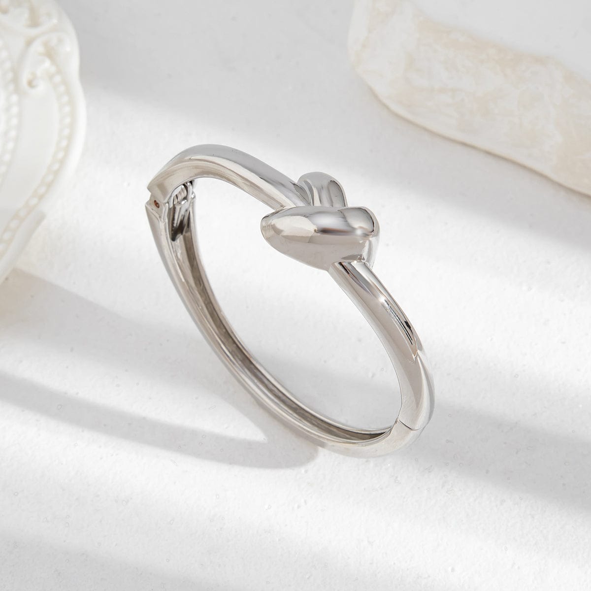 Trendy Gold Silver Tone Water Ripple Bangle Bracelet Set - ArtGalleryZen