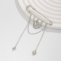 Thumbnail for Trendy Heart Tassel Chain Trouser Pin - ArtGalleryZen