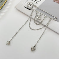 Thumbnail for Trendy Heart Tassel Chain Trouser Pin - ArtGalleryZen