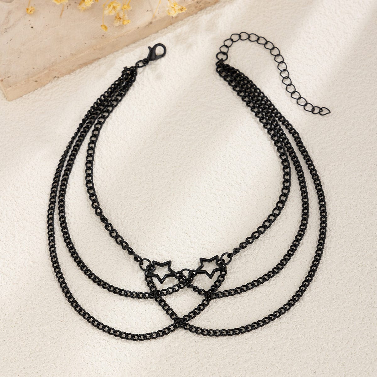 Trendy Hollow Star Layering Curb Arm Chain