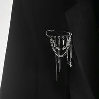 Thumbnail for Trendy Irregular Beaded Tassel Pin Brooch - ArtGalleryZen