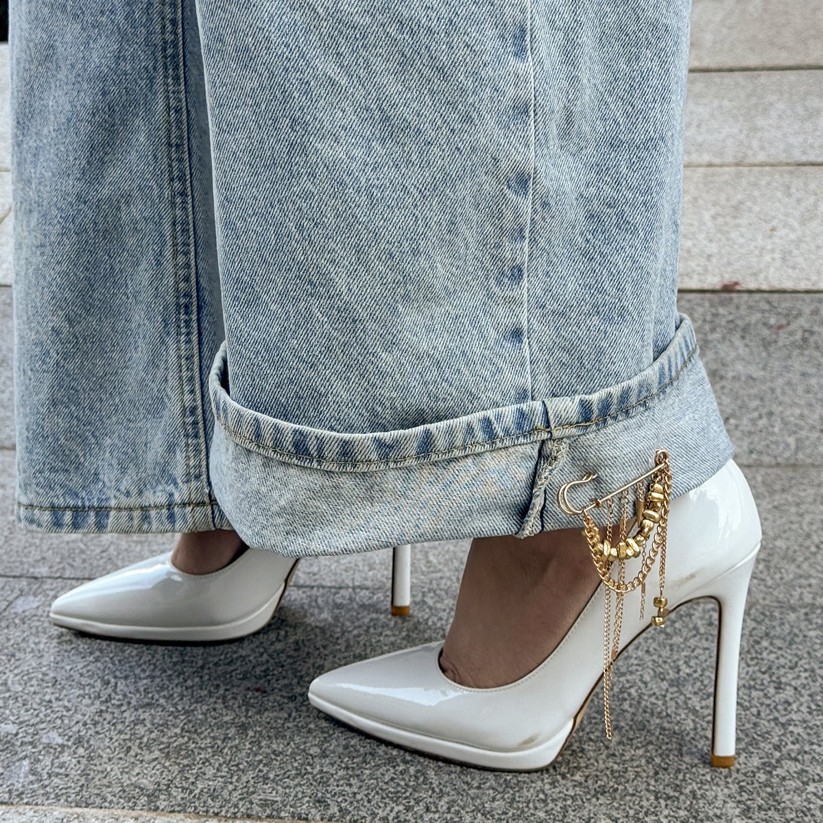 Trendy Irregular Beaded Tassel Pin Brooch - ArtGalleryZen