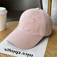 Thumbnail for Trendy Korean Embroidered Bowknot Adjustable Baseball Cap