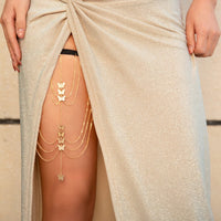 Thumbnail for Trendy Layered Butterfly Charm Elastic Thigh Leg Chain