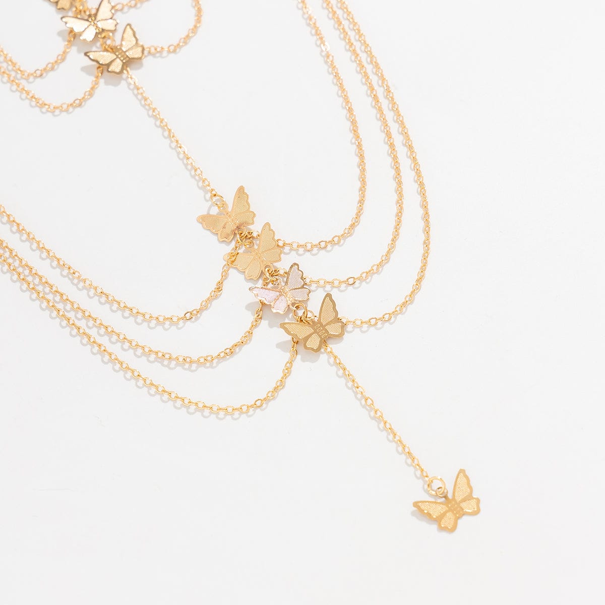 Trendy Layered Butterfly Charm Elastic Thigh Leg Chain