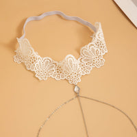 Thumbnail for Trendy Layered Crystal Charm Elastic Lace Thigh Leg Chain