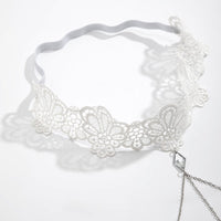 Thumbnail for Trendy Layered Crystal Charm Elastic Lace Thigh Leg Chain