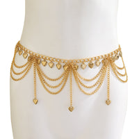 Thumbnail for Trendy Layered Heart Star Butterfly Ball Tassel Curb Waist Chain - ArtGalleryZen