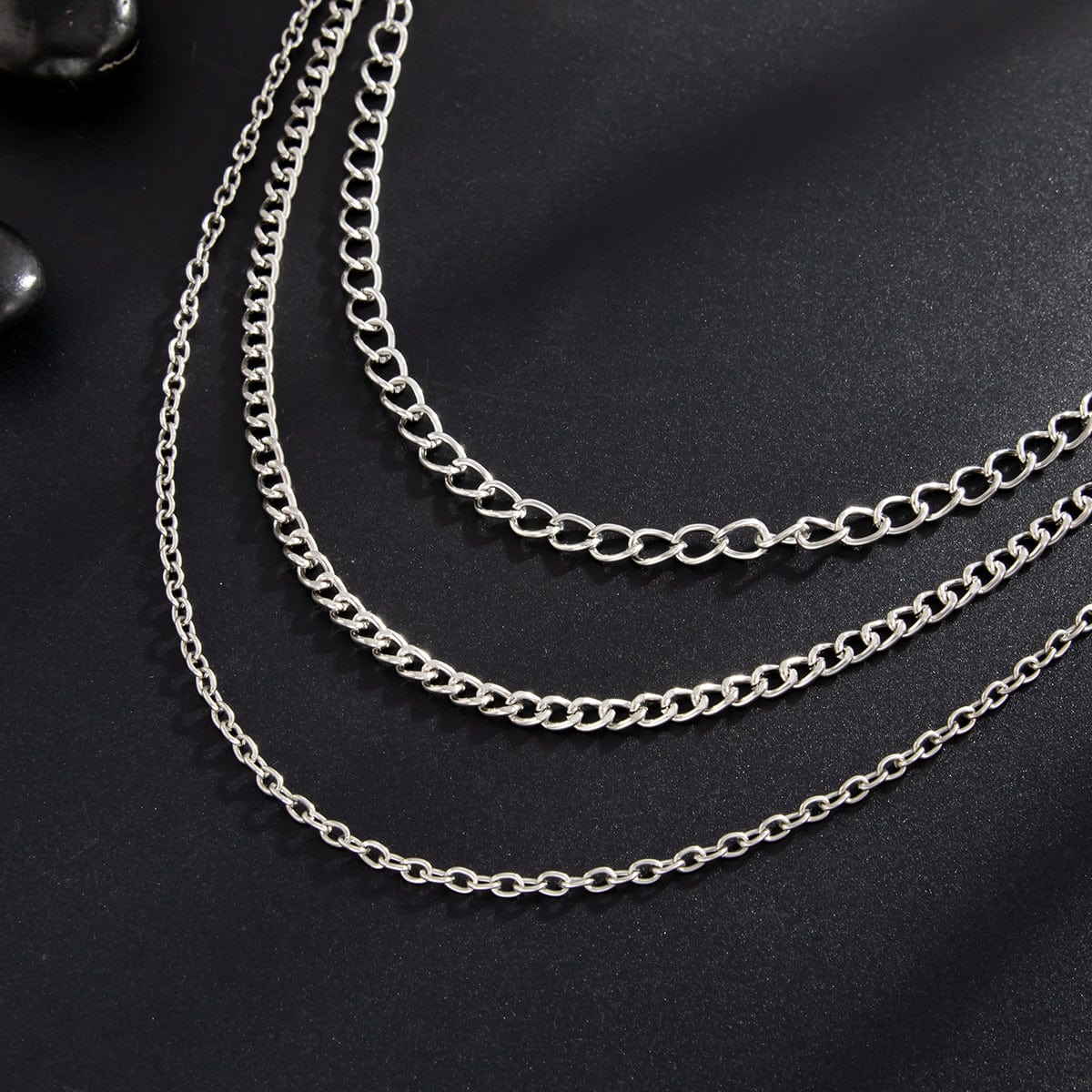 Trendy Layered Hollow Cross Pendant Trouser Chain - ArtGalleryZen
