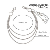 Thumbnail for Trendy Layered Hollow Star Pendant Trouser Chain - ArtGalleryZen