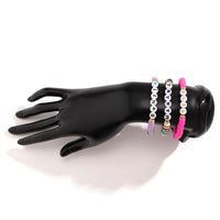 Thumbnail for Trendy Layered Polymer Clay Letter Stackable Bracelet Set - ArtGalleryZen