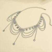 Thumbnail for Trendy Layered Relief Coin Tassel Curb Waist Chain