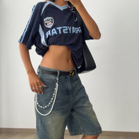 Thumbnail for Trendy Layered Rhinestone Inlaid Lucky Clover Pearl Trouser Chain - ArtGalleryZen