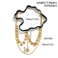 Thumbnail for Trendy Layered Sequin Tassel Relief Coin Charm Elastic Thigh Leg Chain