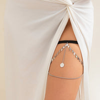 Thumbnail for Trendy Layered Sequin Tassel Relief Coin Charm Elastic Thigh Leg Chain