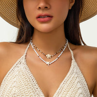Thumbnail for Trendy Layered Starfish Turtle Seed Bead Necklace Set - ArtGalleryZen