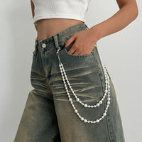 Thumbnail for Trendy Layering Pearl Trouser Chain - ArtGalleryZen