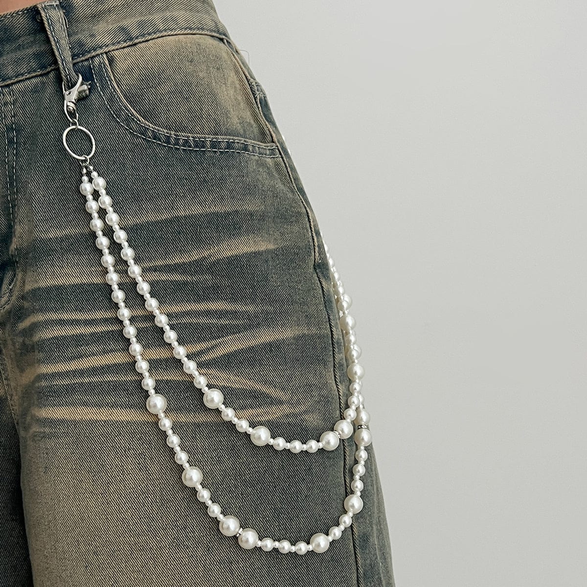 Trendy Layering Pearl Trouser Chain - ArtGalleryZen