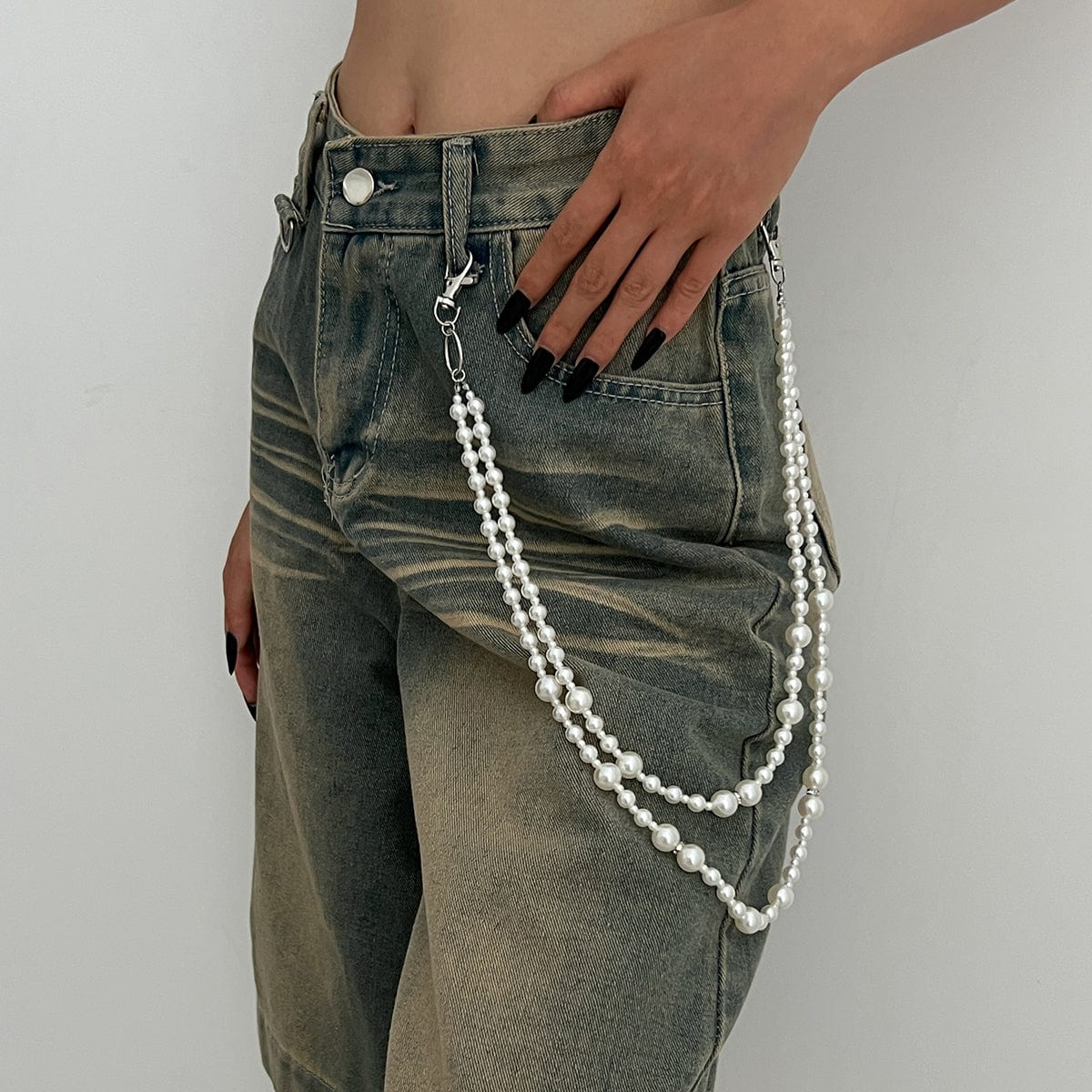 Trendy Layering Pearl Trouser Chain - ArtGalleryZen