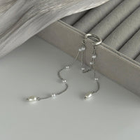Thumbnail for Trendy Pearl Long Chain Tassel Ear Cuff Earring - ArtGalleryZen