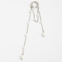 Thumbnail for Trendy Pearl Long Chain Tassel Ear Cuff Earring - ArtGalleryZen