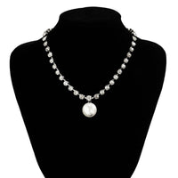 Thumbnail for Trendy Pearl Pendant Inlaid Claw Chain Necklace - ArtGalleryZen