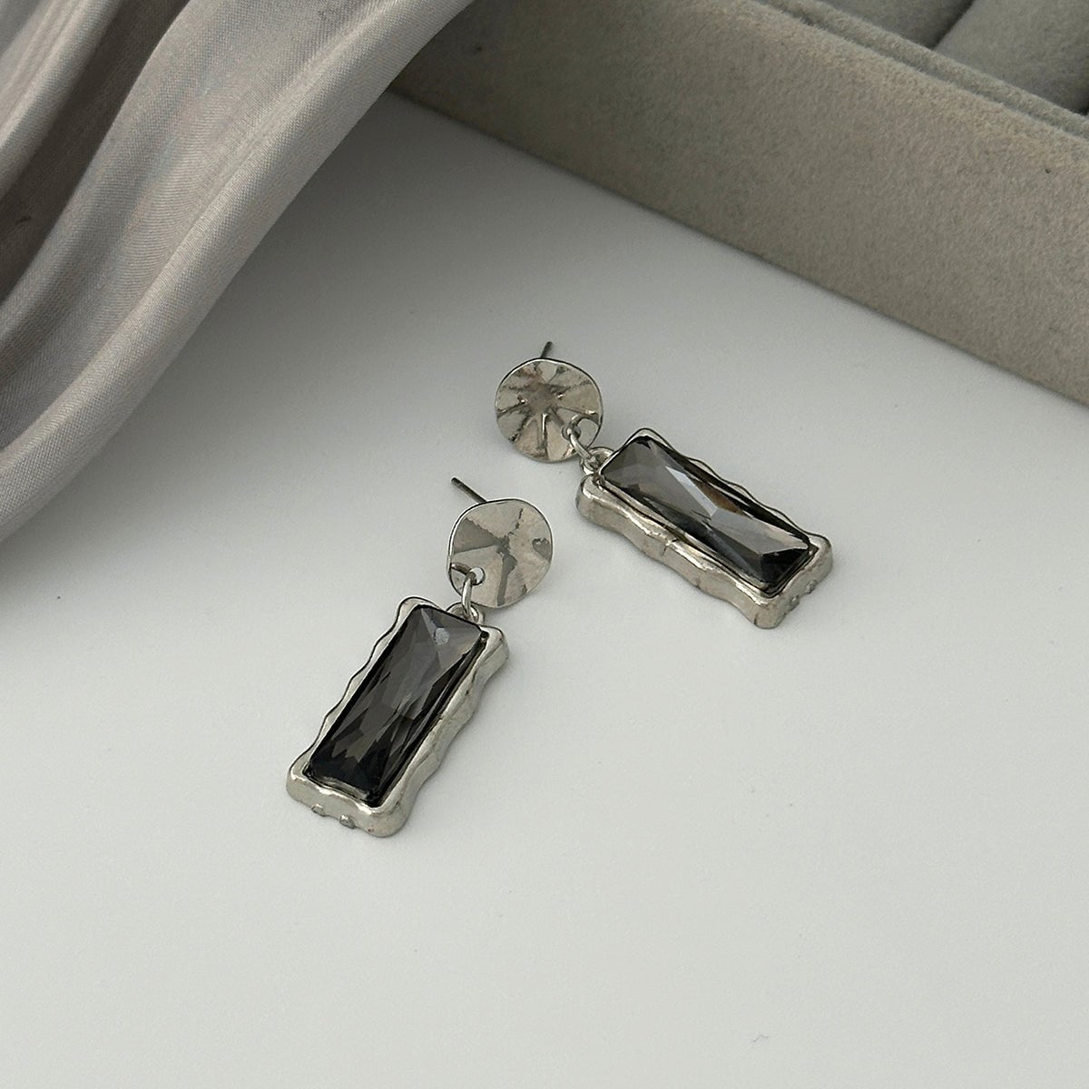 Trendy Rhinestone Dangle Earrings - ArtGalleryZen