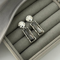 Thumbnail for Trendy Rhinestone Dangle Earrings - ArtGalleryZen