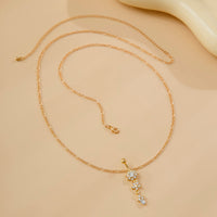 Thumbnail for Trendy Rhinestone Inlaid Floral Charm Navel Piercing Belly Chain