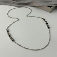 Thumbnail for Trendy Rhinestone Long Chain Necklace - ArtGalleryZen