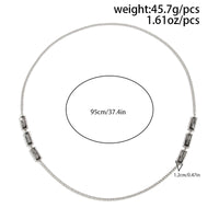 Thumbnail for Trendy Rhinestone Long Chain Necklace - ArtGalleryZen