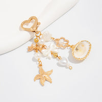 Thumbnail for Trendy Shell Starfish Pearl Bowknot Pendant Heart Keychain - ArtGalleryZen