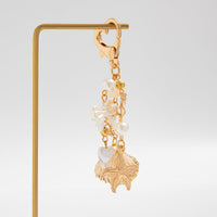 Thumbnail for Trendy Shell Starfish Pearl Bowknot Pendant Heart Keychain - ArtGalleryZen