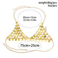 Thumbnail for Trendy Sparkling Backless Sequins Bra