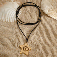 Thumbnail for Trendy Spiral Star Pendant Velvet Necklace