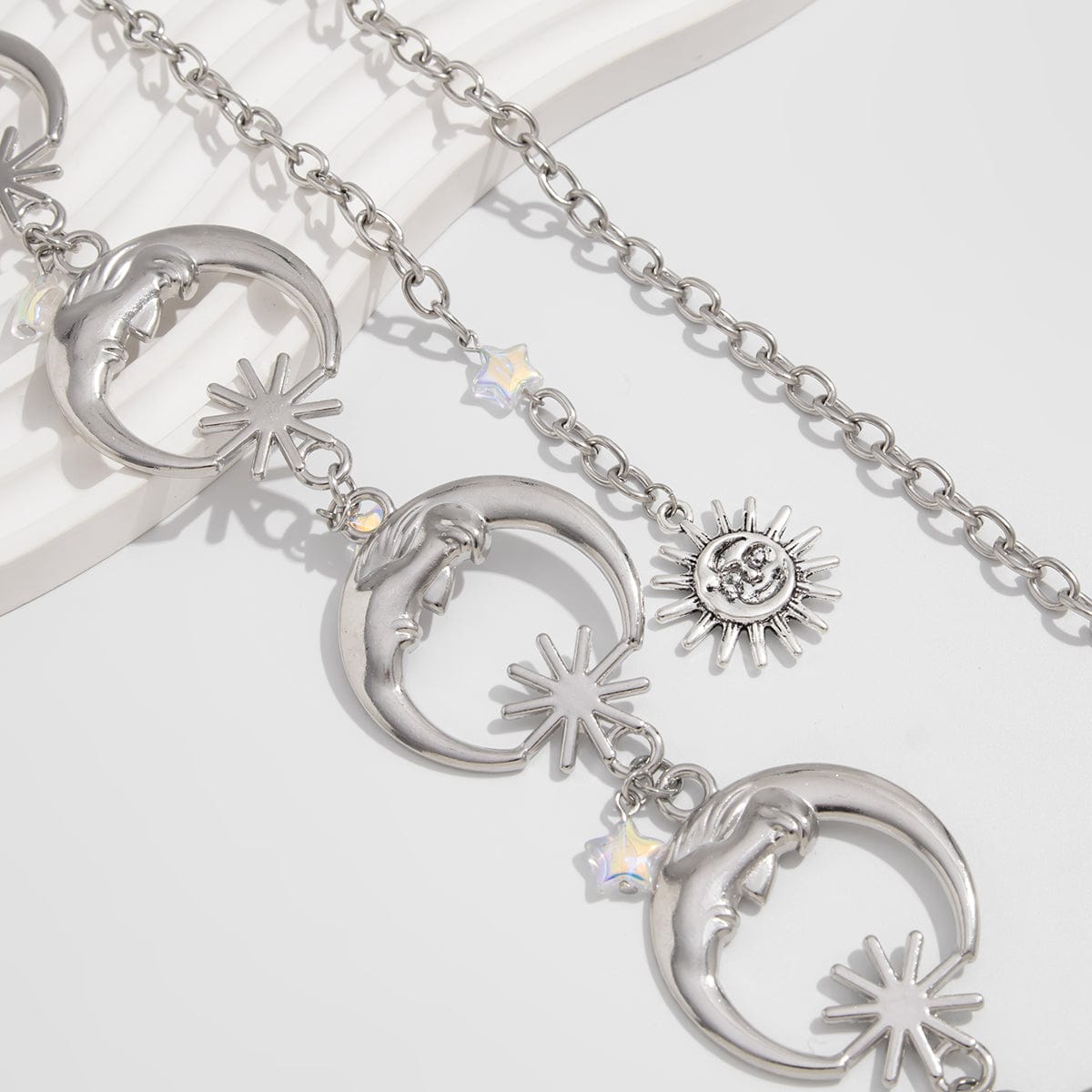 Trendy Star Charm Sun Moon Waist Chain